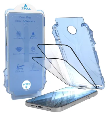 Produktbild von EAZY CASE - 2x Display Schutzglas kompatibel mit Apple iPhone 16 Pro Max, Glasfolie als Schutz, Blasenfrei Transparent