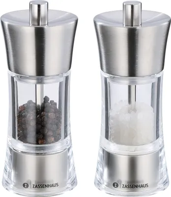 Zdjęcie produktu dla Zassenhaus Mühlen-Set AACHEN 14 cm Acryl/Edelstahl 35773 4006528035773