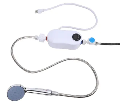 Produktbild von Mini-Durchlauferhitzer – Elektrischer Durchlauferhitzer mit LED-Touchscreen-Temperaturregelung (30–55 °C), wasserdicht (IPX4), einfache Installation, für die Dusche
