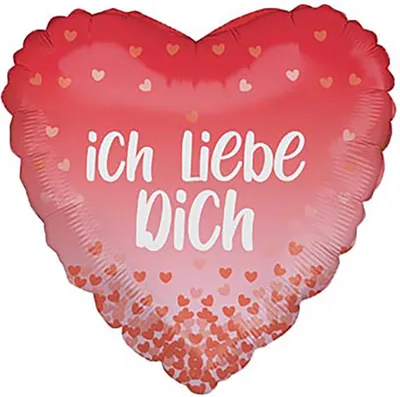 Produktbild von 18"/Ø46cm Herz Folienballon "Ich Liebe Dich "