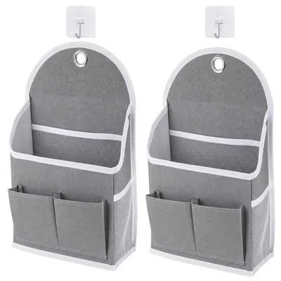 Hängeorganizer 2er-Set, 41x23x10 cm, Stoff, mit Haken