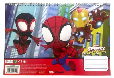Produktbild von Spiderman Spidey Web A/4 Spiral-Skizzenheft mit 40 Blatt und