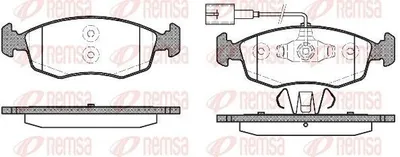 Produktbild von REMSA Bremsbeläge Satz Vorne Bremsklötze für FIAT 500 (312) 0172.52