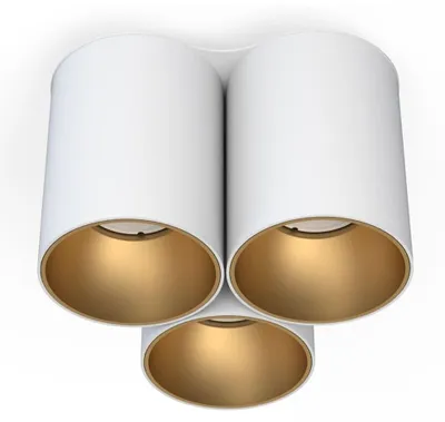 Immagine prodotto di Faretto spot EYE bianco-oro 3xGU10x10W in metallo, dimensioni: 13x18x16,5 cm, IP20, Nowodvorski Lighting