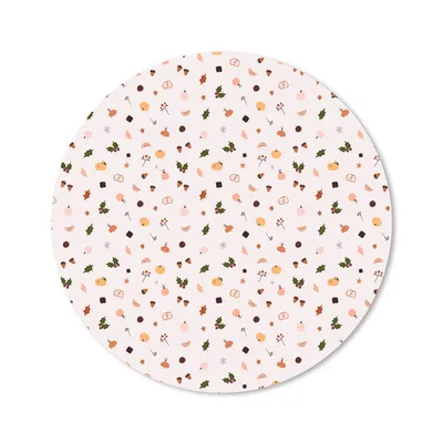 Produktbild von MuchoWow® Mauspad Mousepad Winter - Schablonen - Weiß 20x20 cm - Mousepads - Maus Mat - Pad - Mausunterlage - Schreibtischmatte