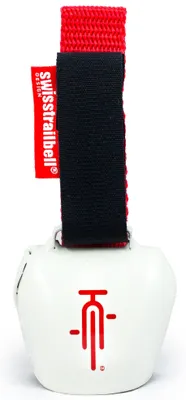 Produktbild von swisstrailbell® Mexico Edition WhiteBell - Rot/Weißes Design, Fahrradklingel