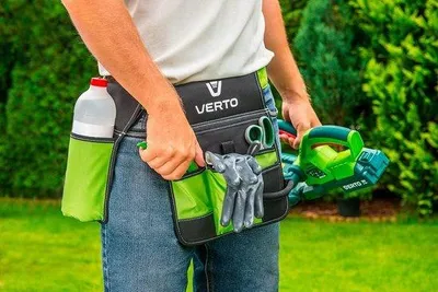 Image de Ceinture de jardinage avec pince de fixation - 6 compartiments - Sacoche à outils - Ceinture de travail