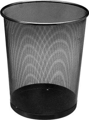 Produktbild von Papierkorb Metall 18 Liter - Farbe: schwarz 456206