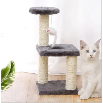 Produktbild von Katzenmöbel mit Kratzbaum und bequemem Bett
