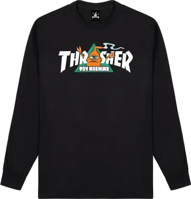 Produktbild von Thrasher Vortex Langarm-t-shirt Schwarz M Herren Schwarz M