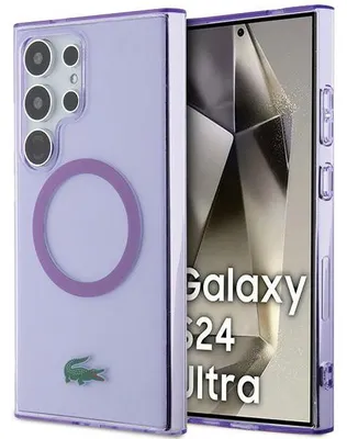 Zdjęcie produktu dla Etui Lacoste do Samsung Galaxy S24 Ultra MagSafe fiolet