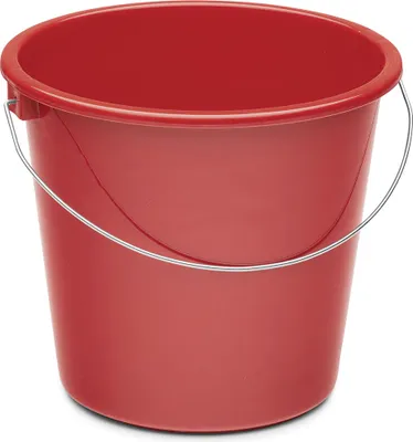 Produktbild von Nölle Profi Brush Haushaltseimer 5 Liter rot aus robustem Kunststoff | 1 Stück