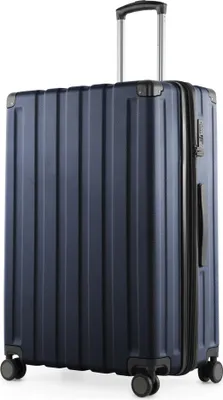 Immagine prodotto di HAUPTSTADTKOFFER - Q-Damm - Valigia grande trolley a guscio duro valigia XXL estensione, valigia espandibile 77cm, 133 litri, blu scuro