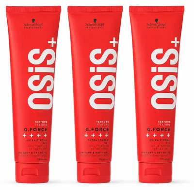 Produktbild von 3x Schwarzkopf Professional OSiS G. Force 150 ml, KI-generiertes Bild
