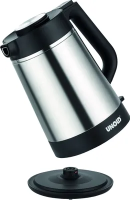 Zdjęcie produktu dla Unold 18715, 1,5 l, 1800 W, Czarny, Stal nierdzewna, Plastik, Stal nierdzewna, Wskaźnik poziomu wody, Bezprzewodowy