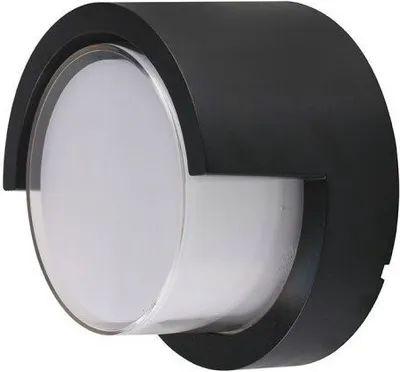 Image de Applique d'extérieur V-TAC 7 W LED, noire, ronde, IP65, VT-831, 3000 K, 610 lm