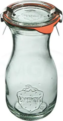 Produktbild von WECK SAFTFLASCHE Flasche mit Deckel, Dichtung und 2 Verschlüssen 290 ml 6 Stück