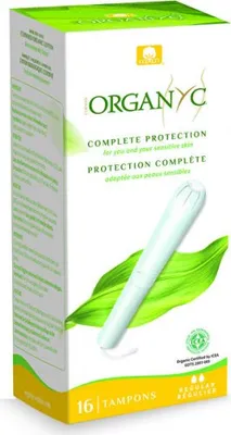 Obrázek produktu pro Organyc - Menstruační tampony s aplikátorem REGULAR, BIO 16 ks