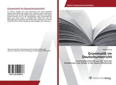 Produktbild von Grammatik im Deutschunterricht