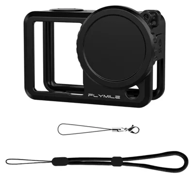 Immagine prodotto di INF Custodia silicone action cam, protettiva lente lavabile 7.9x5.2x3.4cm Nero