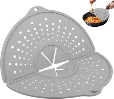 Produktbild von Faltbarer Silikon Pfannenspritzschutz, 32 cm, 2 Stš¹ck