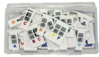 Imagen del producto de INF Pegatinas de silicona para teclado de piano de 88 teclas Multicolor