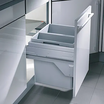 Image de Hailo Collecteur de déchets 3610521 CS Slide Euro-Cargo-S 30 + 19 litres