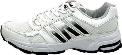Produktbild von Nowaland Herren Damen Sportschuhe Turnschuhe Laufschuhe Sneaker Hallenschuhe, Weiß/Schwarz,41