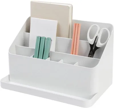 Obrázek produktu pro Kancelářský organizér na tužky, poznámky, dopisy, bílý