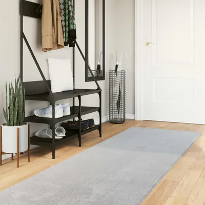 Produktbild von Mittlerer Flor weicher und waschbarer Teppich HUARTE Grau