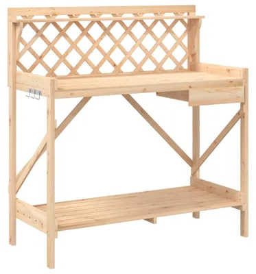 Produktbild von vidaXL Pflanztisch mit Rankgitter Massivholz Tanne