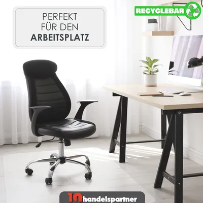 Produktbild von Bodenschutzmatte für Hartböden, Bürostuhlunterlage 120 x 80cm PP Schutzmatte