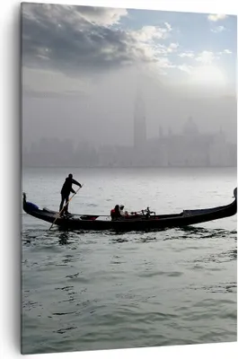 Produktbild von Bild auf Leinwand - Leinwandbild - Einteilig - Venedig italien stadt wasser - 70x100cm - Wand Bild - Wanddeko - Wandbilder - Leinwanddruck - Wanddekoration - Leinwand bilder - Wandbild - PA70x100-2669