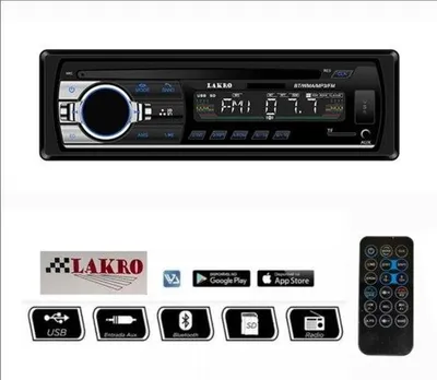 Productafbeelding van LAKRO-520 - Autoradio - Lakro - 1-DIN - Bluetooth, USB & AUX