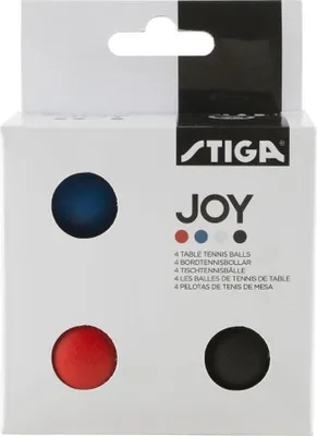 Produktbild von STIGA Sports 1110-5240-04, Tischtennisball, Schwarz, Blau, Rot, Weiß