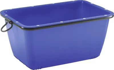Produktbild von Fertigmörtelbehälter kranbar mit beschichtetem Rohrrahmen blau 990 mm x 665 mm x 490 mm 200 l