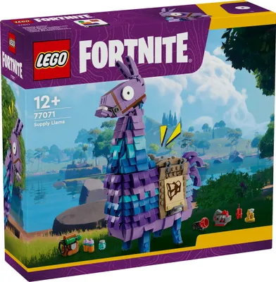 Produktbild von LEGO Fortnite Vorratslama Spielzeug - Spielfigur zum Bauen & Sammeln aus Videospiel - Zubehör wie Schlürfsaft - Gaming Spielset - Gamer Geschenk für Jungen, Mädchen und Teenager ab 12 Jahren - 77071