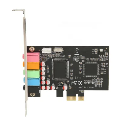Obrázok produktu pre Zvuková karta PCIE 5.1, 6-kanálový priestorový zvuk, prehrávanie a nahrávanie, 24 bitov, 48 kHz, interné zvukové karty s pripojením PCI Express