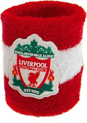 Produktbild von Liverpool FC - Baumwolle Armband 2er-Pack Wappen für Herren/Damen Unisex BS3696 (Einheitsgröße) (Rot/Weiß)