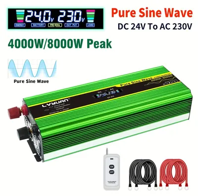 Imagen del producto de Convertidor de 24V – Transformador de voltaje – Inversor – Convertidor – Transformador de corriente – Potencia alta de 4000W