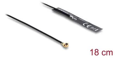 Produktbild von 2,4 GHz WLAN Antenne intern, I-PEX MHF Stecker, 3,4 dBi, Klebemontage