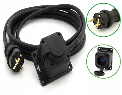 Produktbild von ELS Elektrotechnika Baustromkabel 5m 3x2.5mm IP44 Mehrfachsteckdose