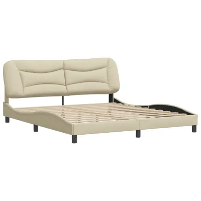 Produktbild von Bettgestell ohne Matratze "Hvar" Creme 180x200 cm Stoff