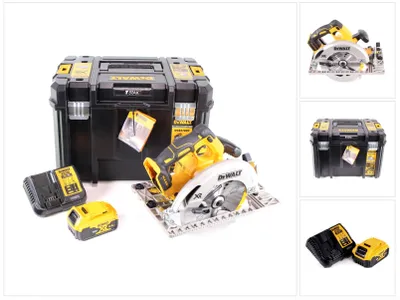 Produktbild von DeWalt DCS 572 P1 Akku Handkreissäge 18V 184 x 16 mm + 1x Akku 5,0 Ah + Ladegerät + T-STAK
