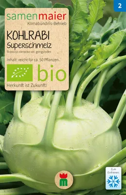 Artikelbild 1 von 'BIO Kohlrabi Superschmelz' aus der Kategorie Kohlrabisamen