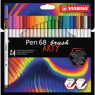 Obrázok produktu pre STABILO Prémiová fixka so štetcovým hrotom pre variabilnú šírku ťahu – Pen 68 brush –…