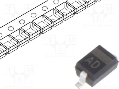 Produktbild von 5x Diode: TVS 200W 5A Bidirektional 15,9V  SOD323 P12VL1BA.115 Tran bidirektionale