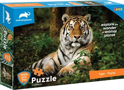 Produktbild von Luna Puzzle animal planet Tierpuzzle Tiger 1000-tlg. Format 73 x 48 cm