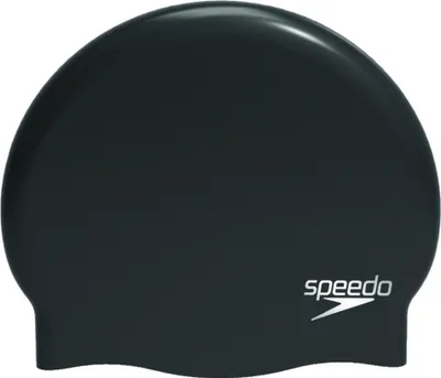 Produktbild von Speedo Plain Moulded Silicone Cap, Schwarz, Kappe, Unisex, Schwimmen, Silikon, 1 Stück(e)