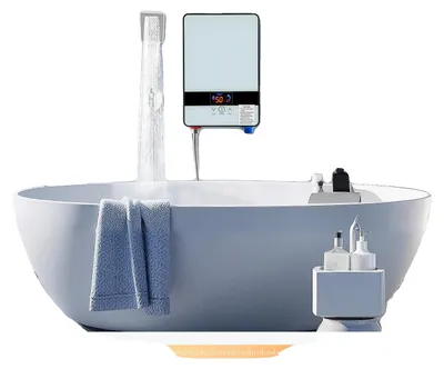 Obrázok produktu pre Elektrický ohrievač vody, výkon 6500 W, napätie 220 V, menovitý prúd 29,5 A, určený na montáž na stenu, displej LED